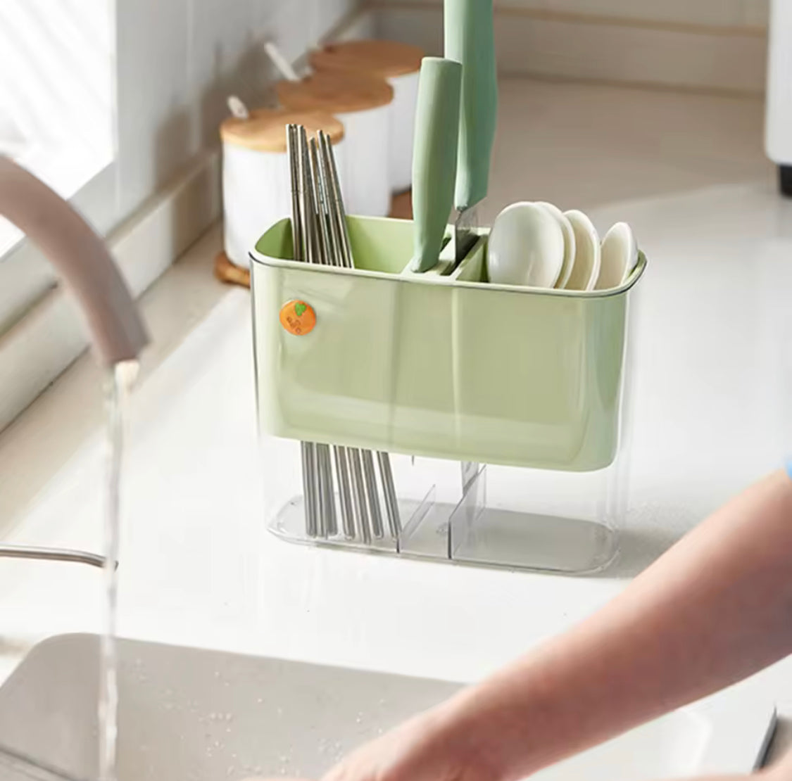 Acrylic Cutlery Holder, Creative Cutlery Organizer, Acrylic Chopsticks Holder Acrylic Cutlery Holder, Creative Cutlery Organizer, Acrylic Chopsticks Holder